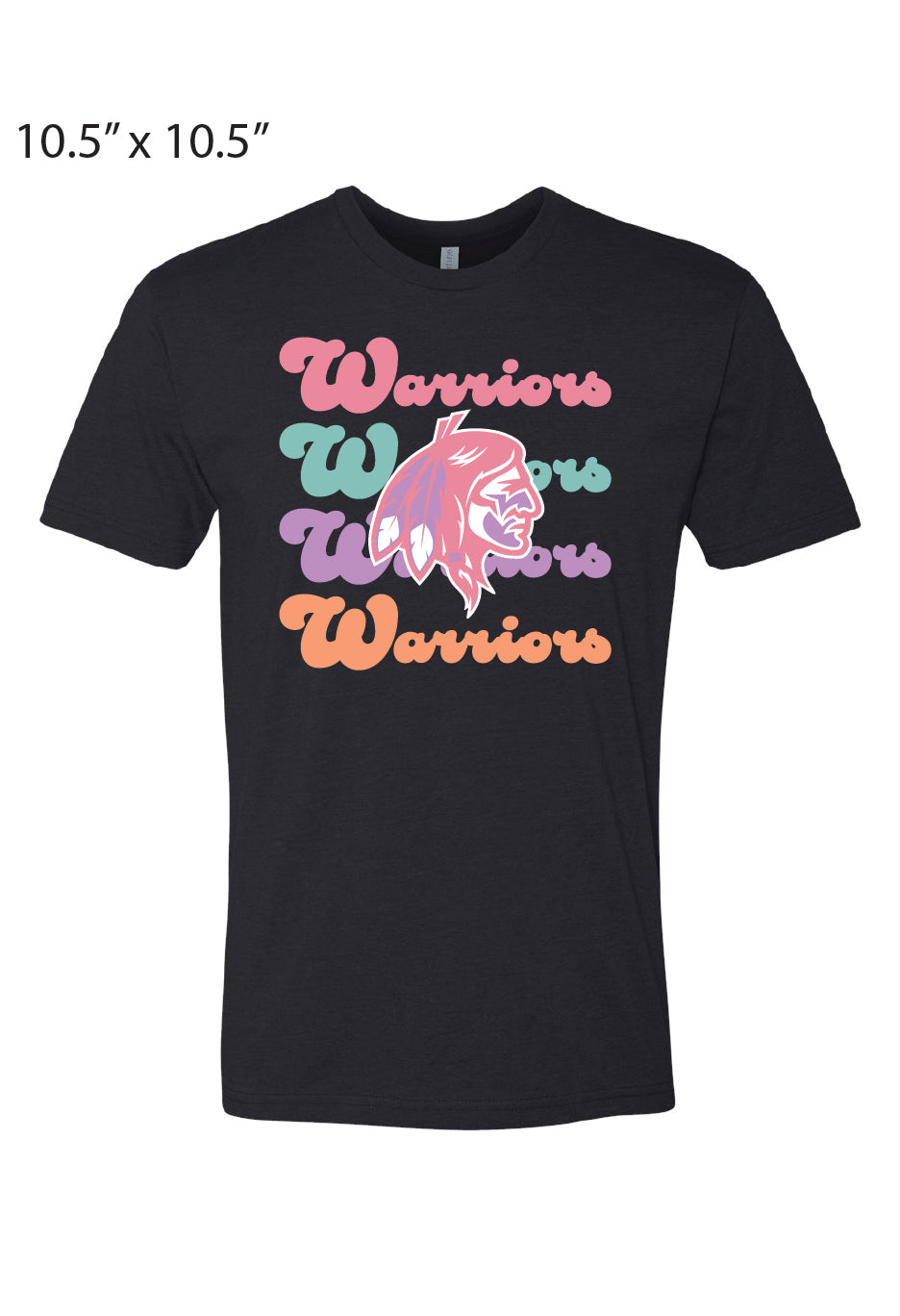 Black Next Level Short Sleeve Warriors DTF