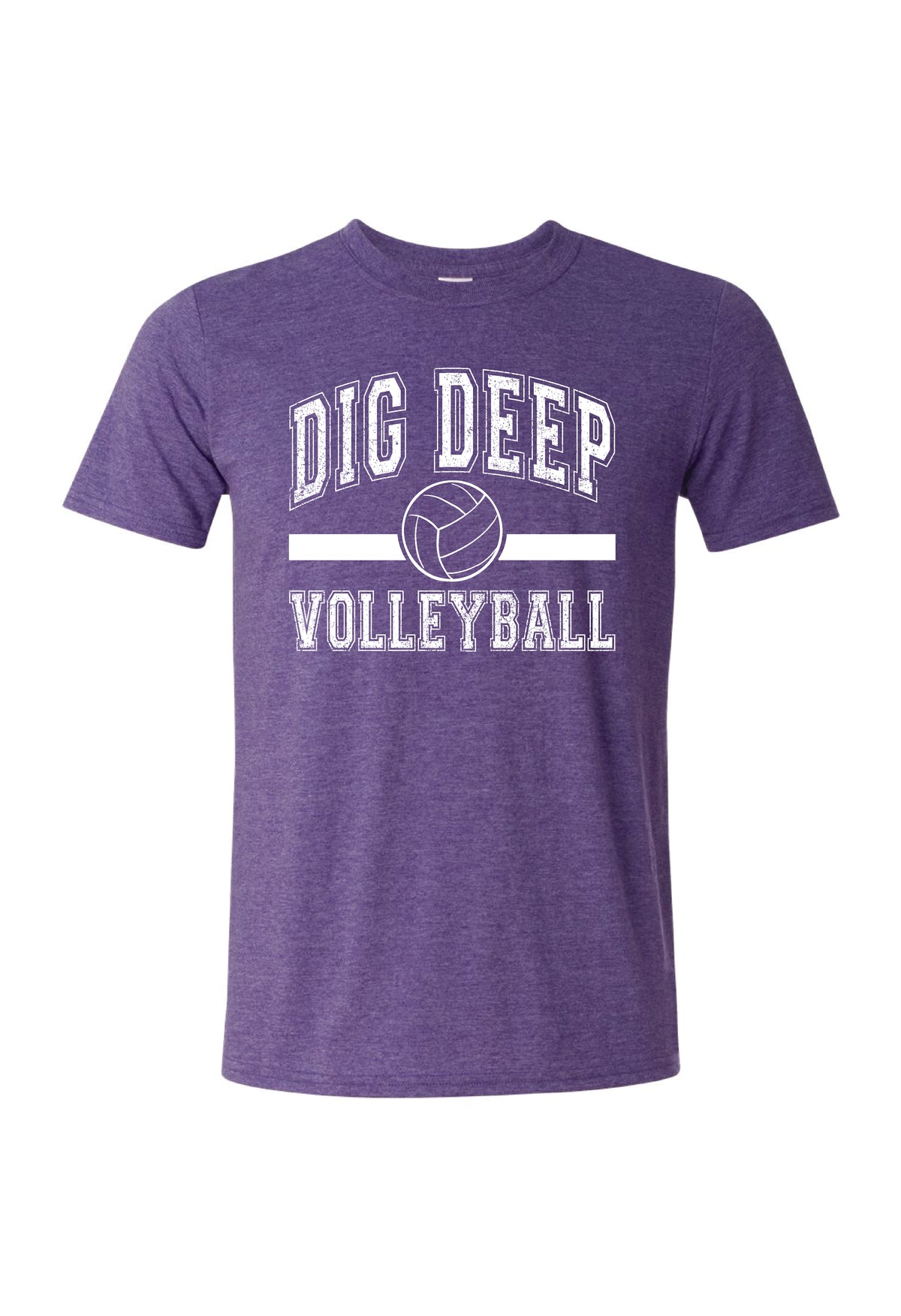 Dig Deep Volleyball Unisex T-shirt w/ Front Logo