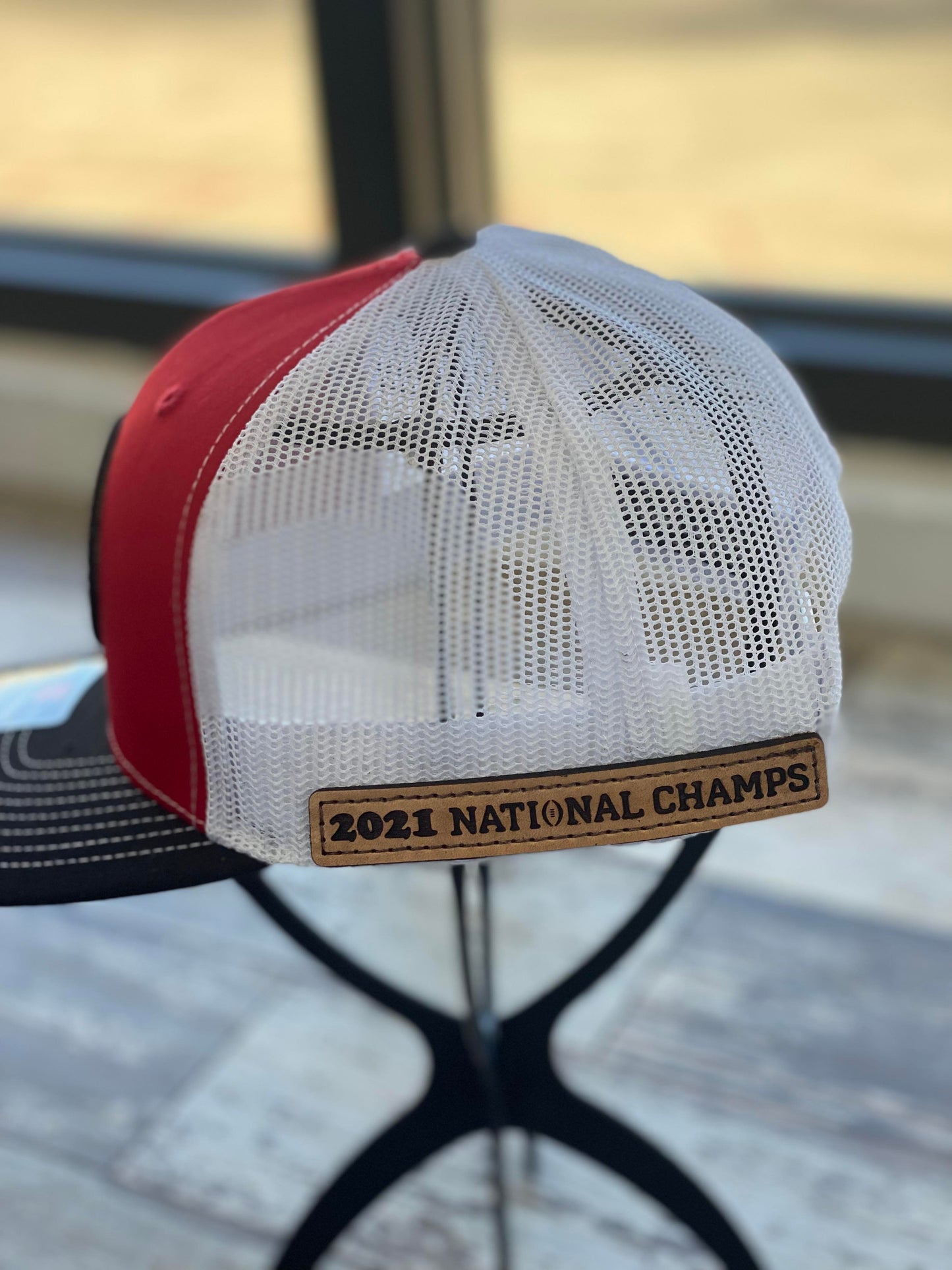 UGA 2021 National Champions Side Patch Leather Patch Only