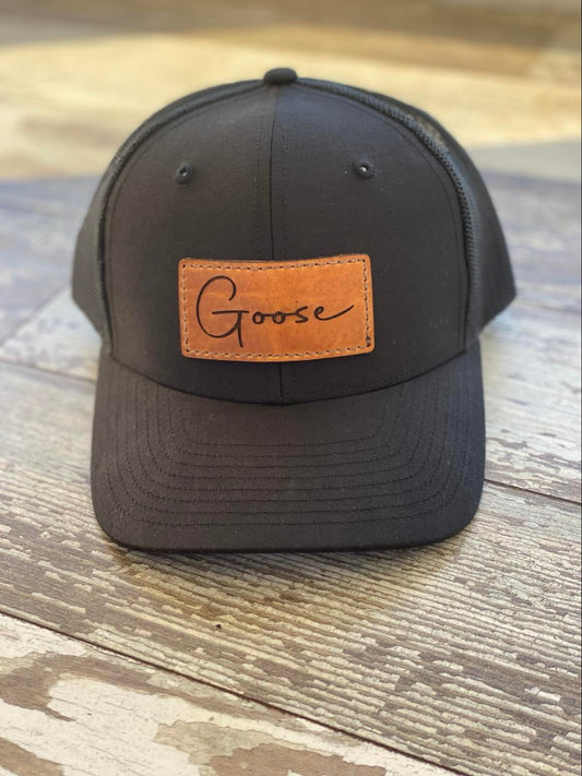 Custom Name (Handwriting Font) Leather Patch Only