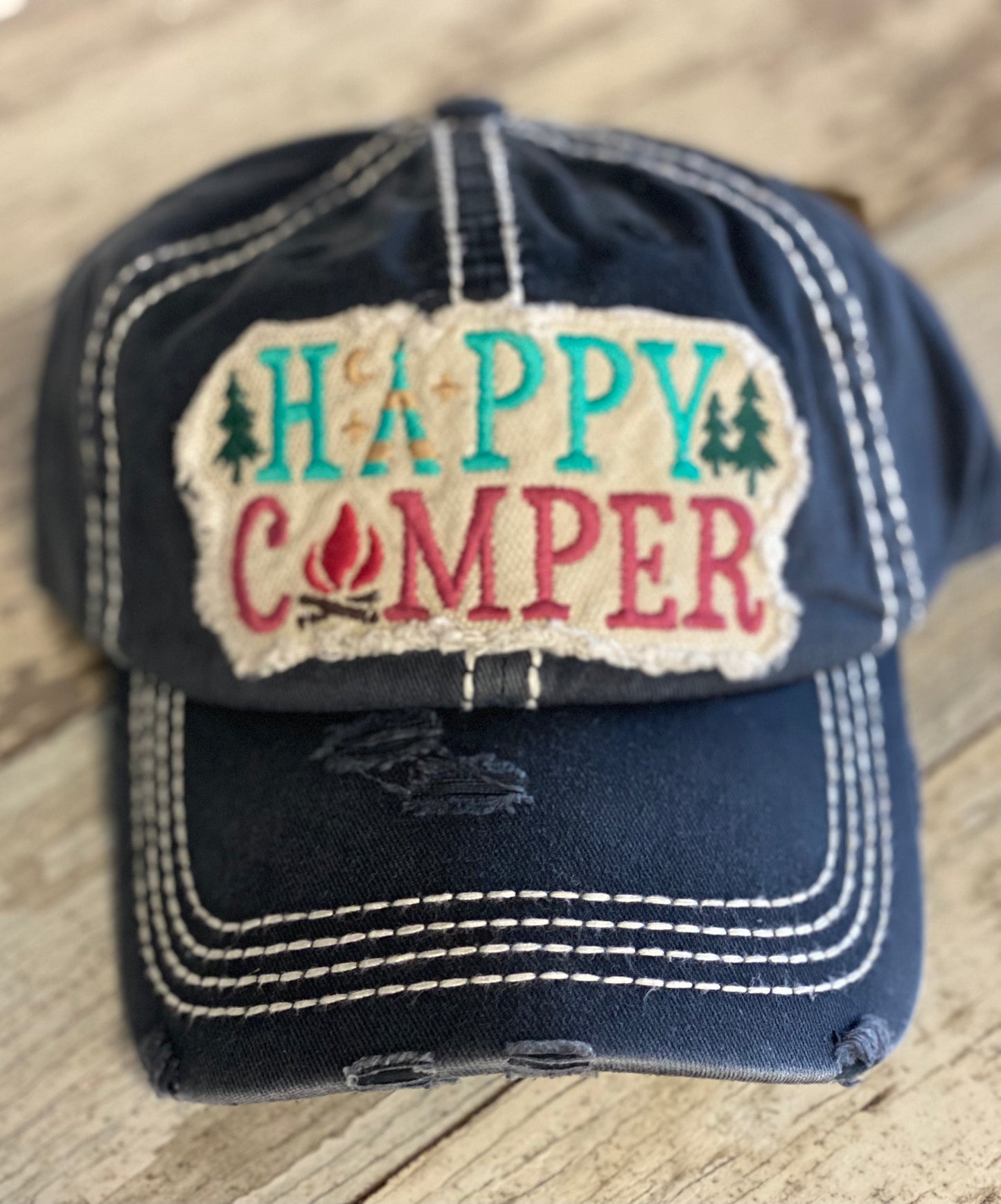 Happy Camper Patch Hat