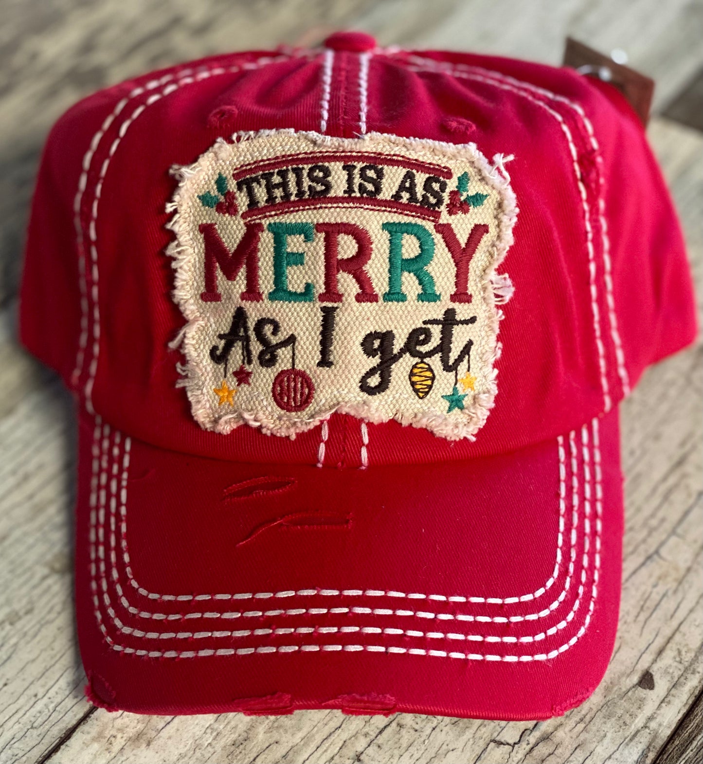 Merry As I Get Patch Hat