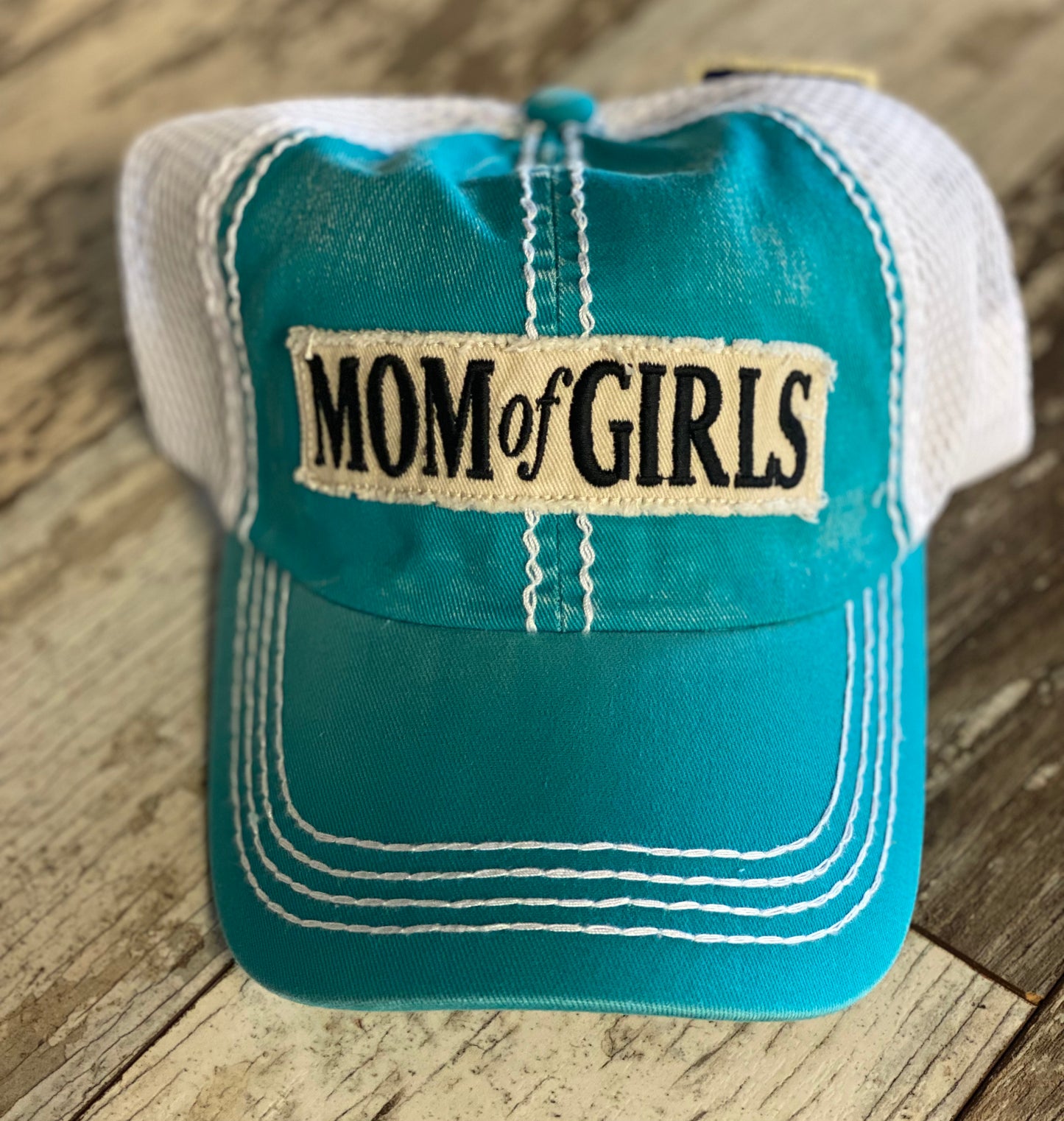 Mom of Girls Patch Hat