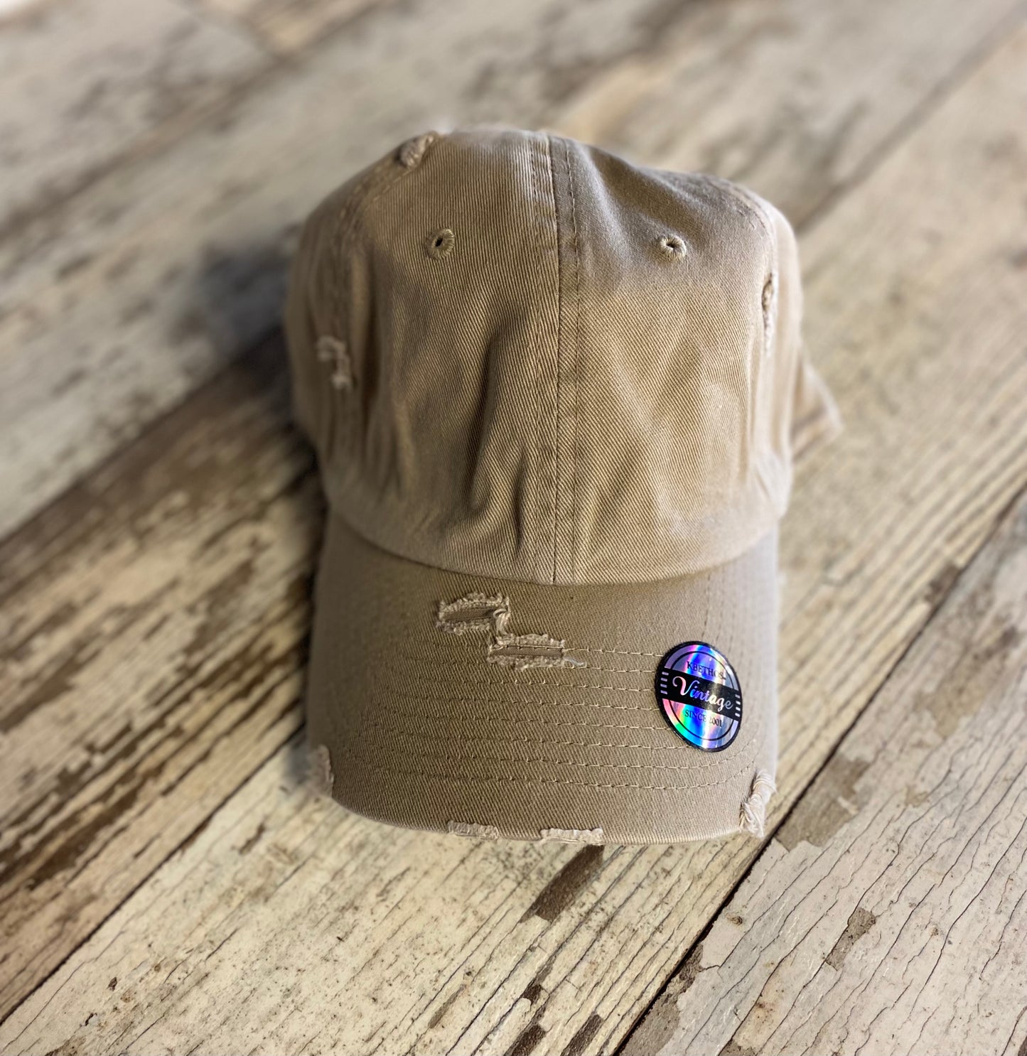 Vintage Style Unstructured Twill Hat