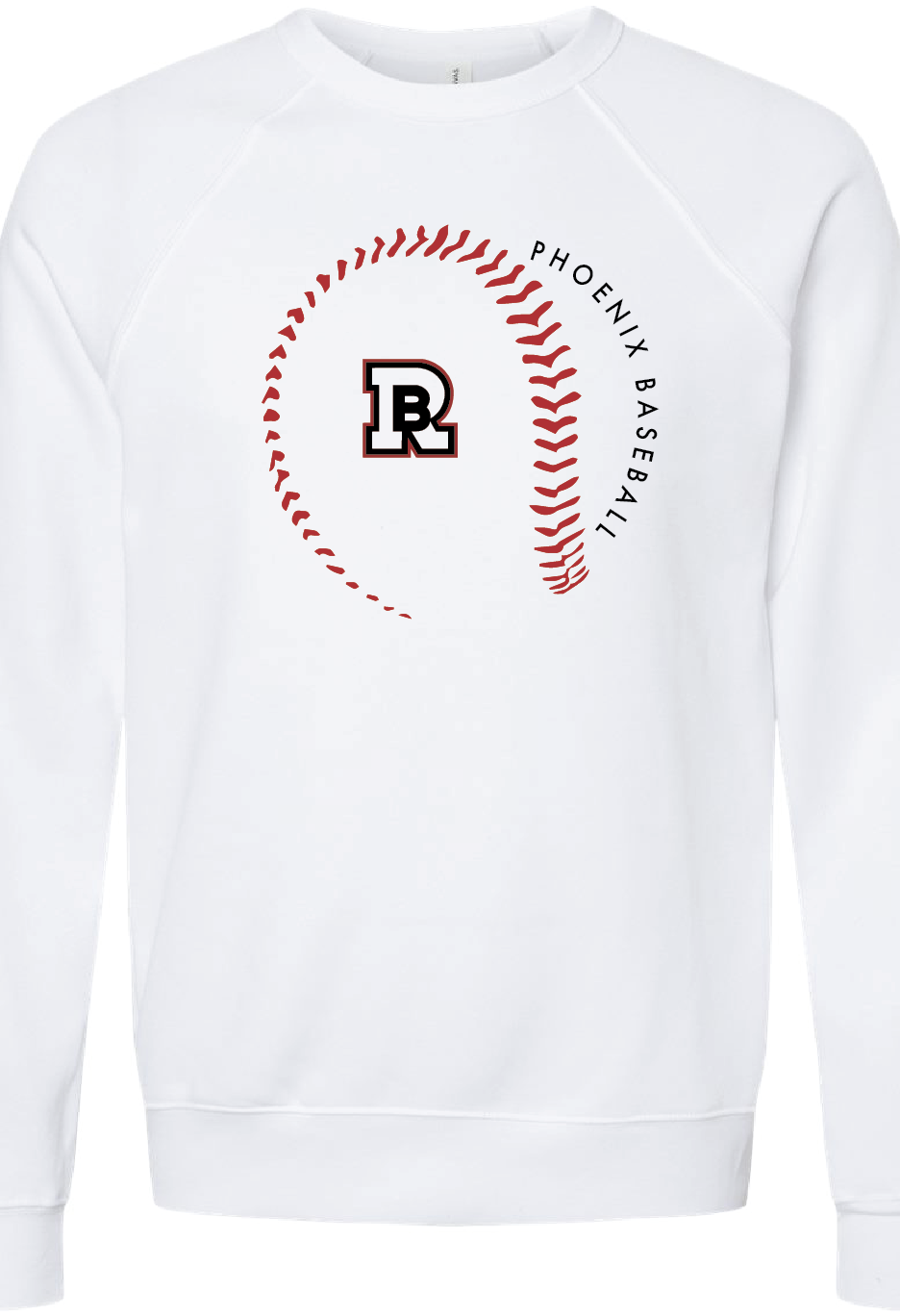 Red Bud Bella Canvas Baseball Crewneck