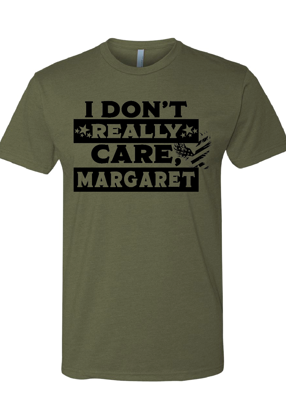 NEXT LEVEL I Don't Care Margaret W/ Bald Eagle T-SHIRT