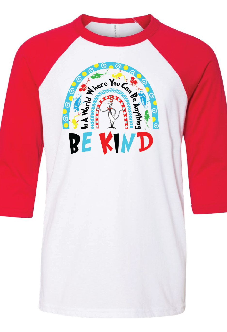 Dr Seuss Be Kind Raglan