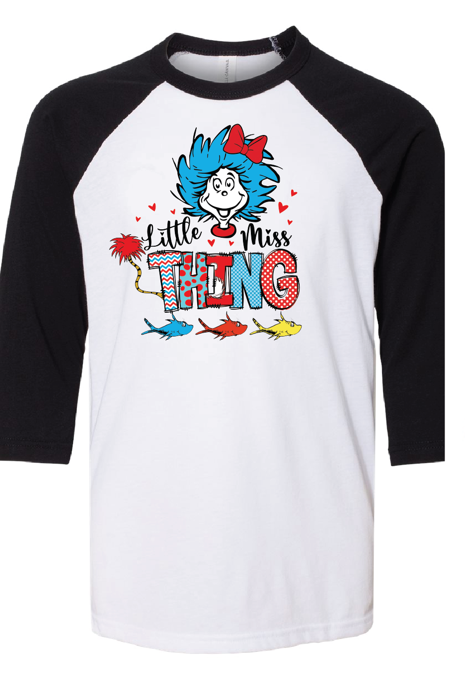 Dr Seuss Miss Thang Raglan