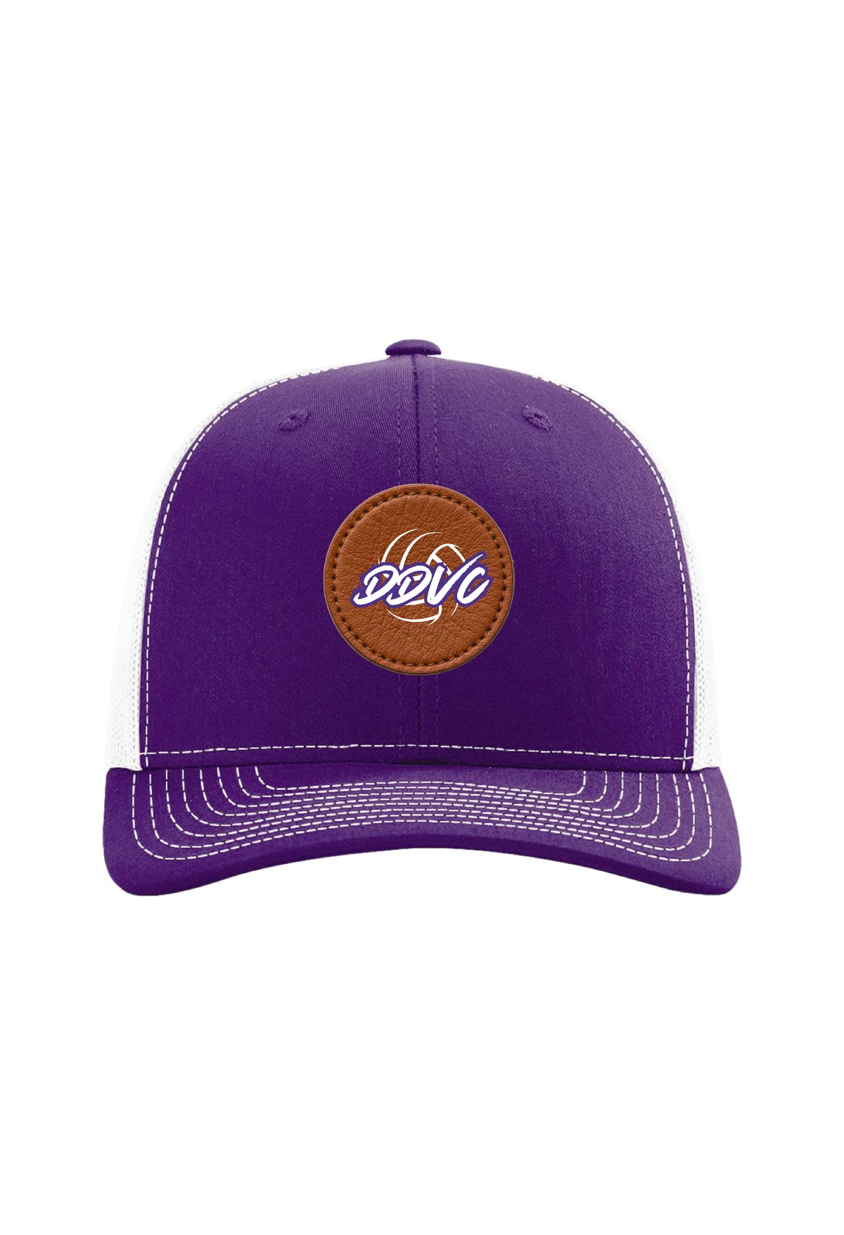 Dig Deep Volleyball Leather Patch Trucker Hat