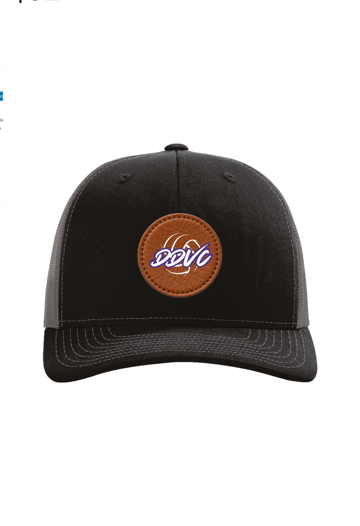 Dig Deep Volleyball Leather Patch Trucker Hat