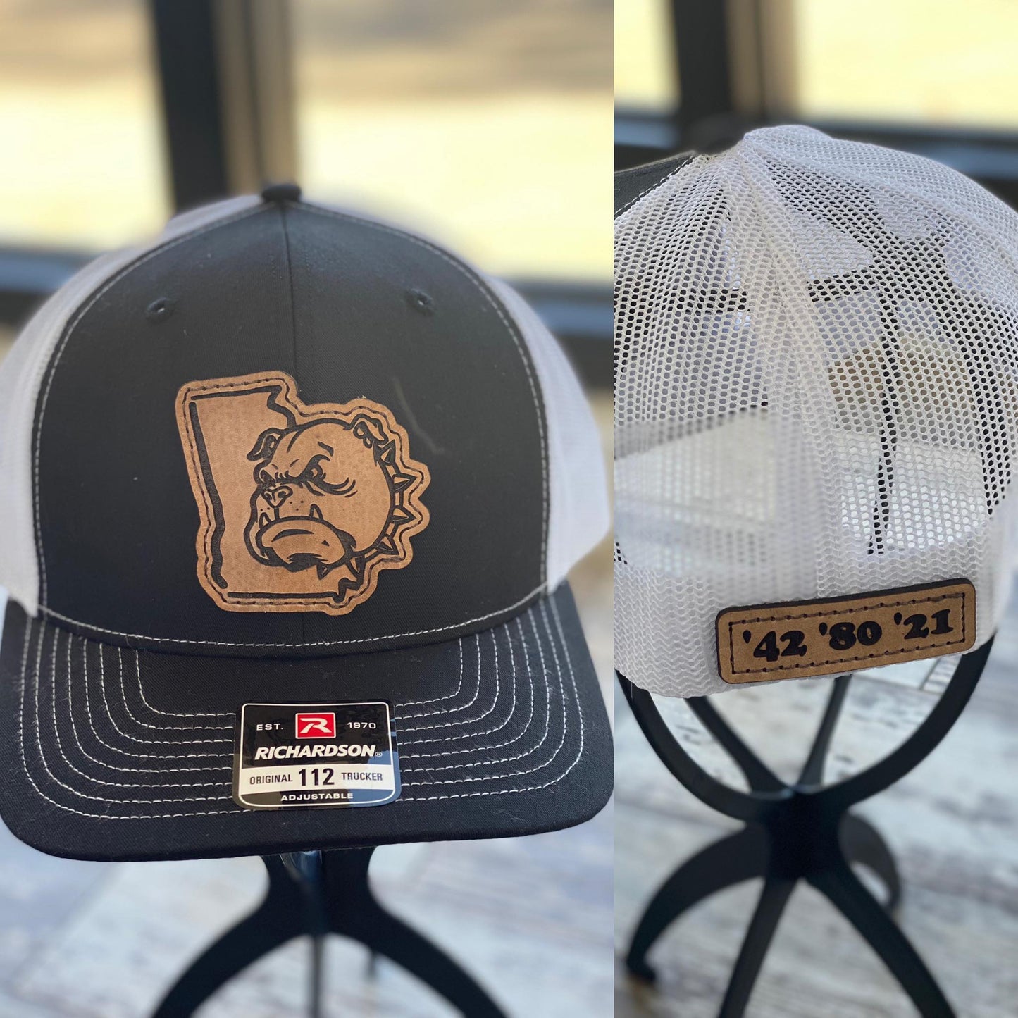 Georgia State/Dog Collar + Years Leather Patches Only