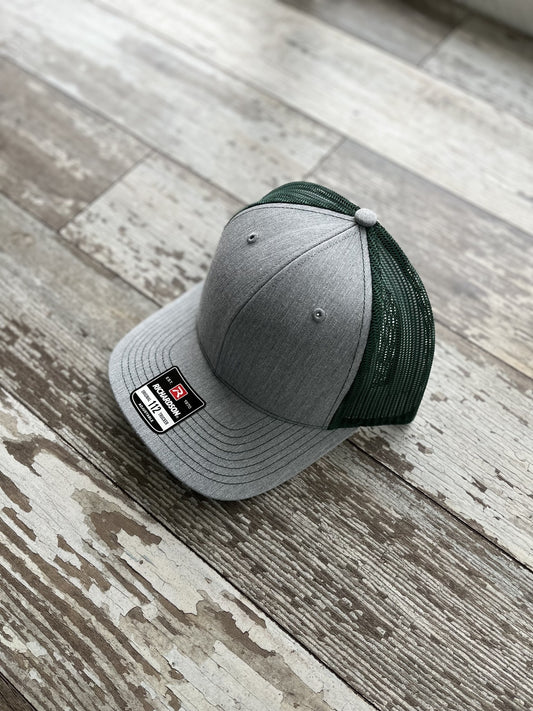 Heather Grey/Dark Green 112