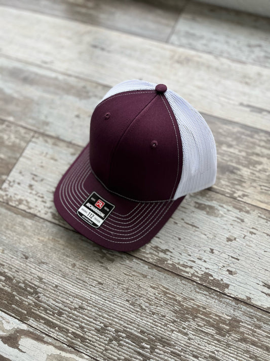 Maroon/White 112